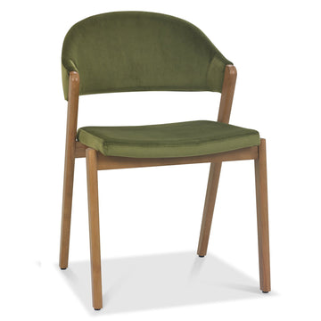 Bentley Designs Camden Rustic Oak Upholstered Chairs (Pair)